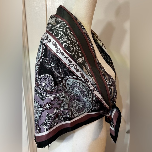 Vince Camuto Square Scarf Polyester Multicolor Persian Bazaar Accessory - Picture 11 of 13